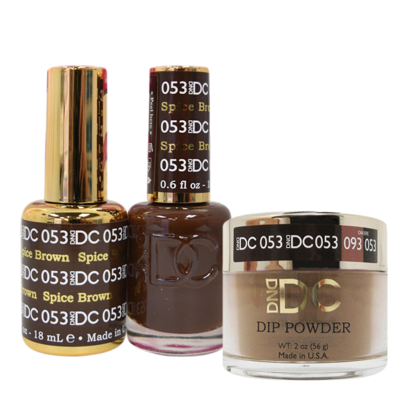 DC 3in1 Dipping Powder + Gel Polish + Nail Lacquer, DC053